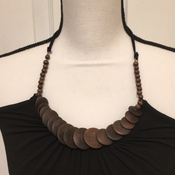 ❤️Iz Byer black halter dress - Sz S Like New! - Picture 2 of 4